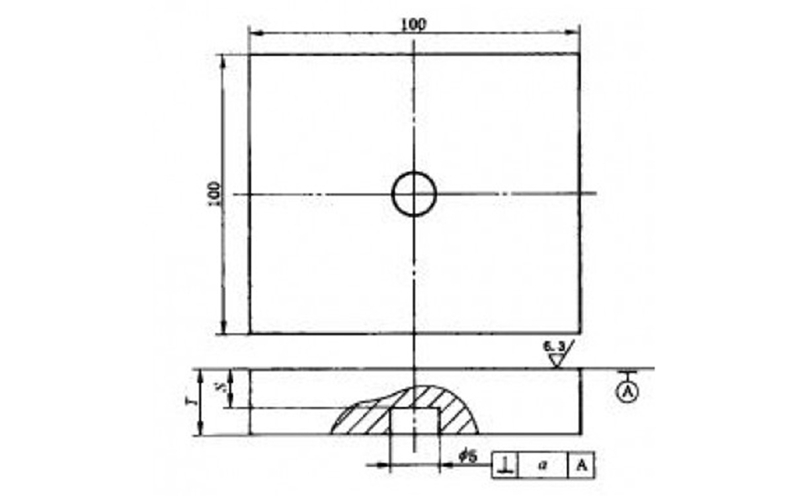 單直探頭檢驗用對比試塊