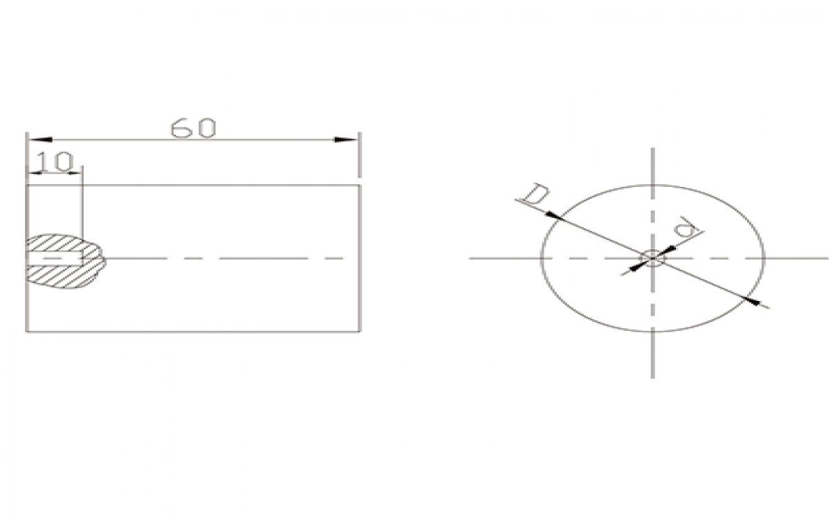 短橫孔對比試塊